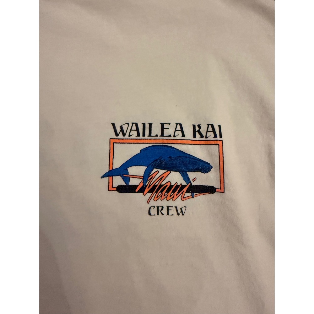 Vintage Hanes Fish of Molokini Maui Hawaii T-Shirt White XL Whale Graphic - Picture 7 of 8